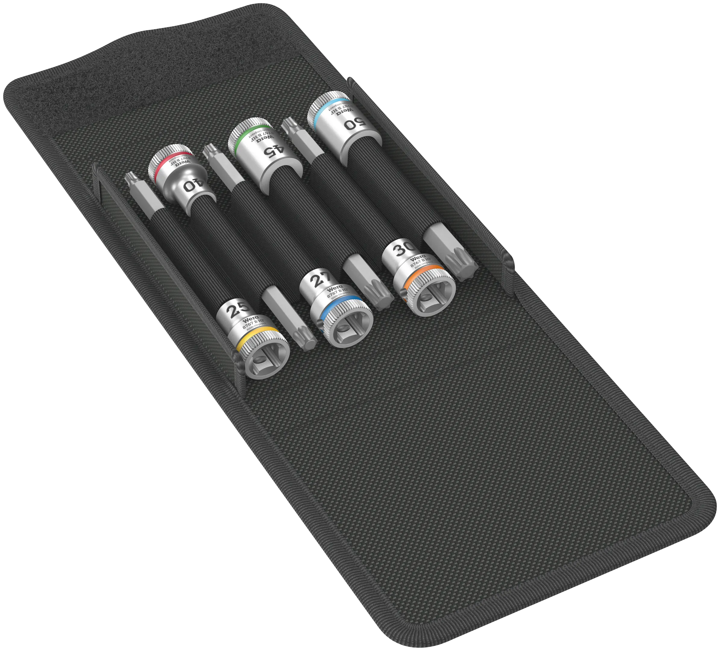 8767 B TORXÂ® HF 1 Zyklop bit socket set with holding function, 3/8" drive