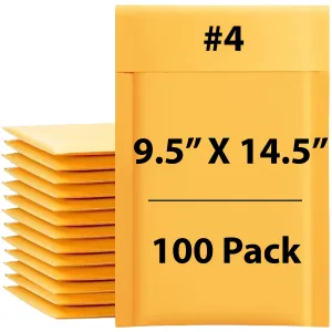 9.5X14.5 inches Kraft Bubble Mailer #4 Shipping Envelopes