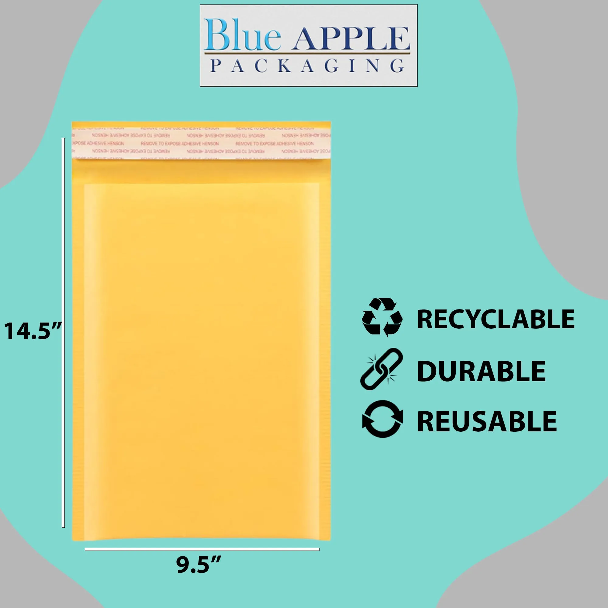 9.5X14.5 inches Kraft Bubble Mailer #4 Shipping Envelopes