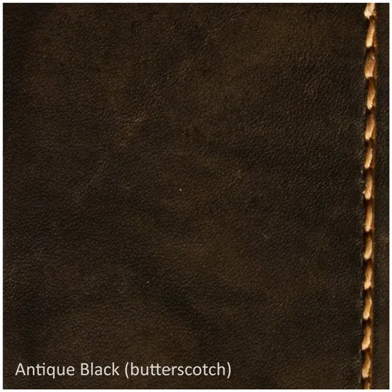 A4 Portfolio - Hand Finished Leather - Tan Interior - Embossed Initials