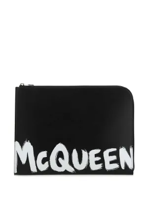 Alexander Mcqueen Black Clutch Bags