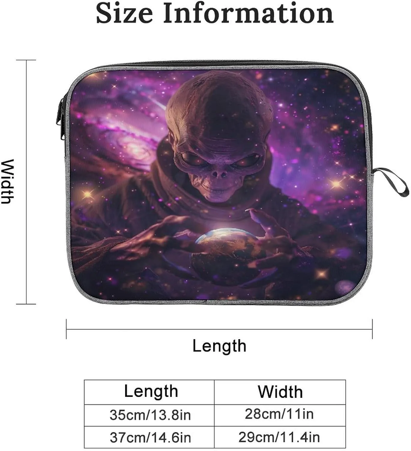 Alienes Origins Laptop Sleeve Notebook Computer Pocket Case Tablet Briefcase Carrying Bag Protective Case 14inch