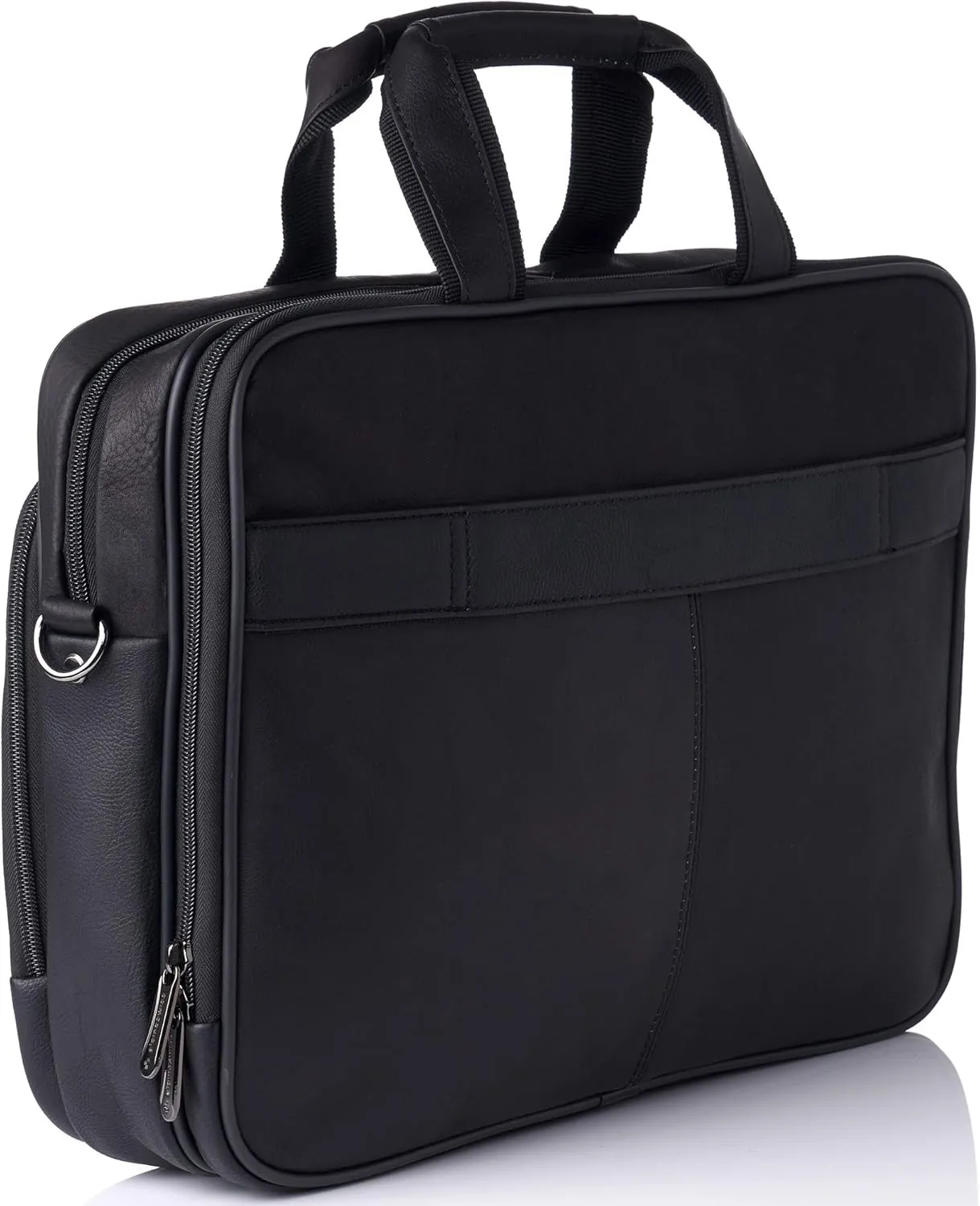 Alpine Swiss Messenger Bag Colombian Leather 15.6” Laptop Briefcase Portfolio