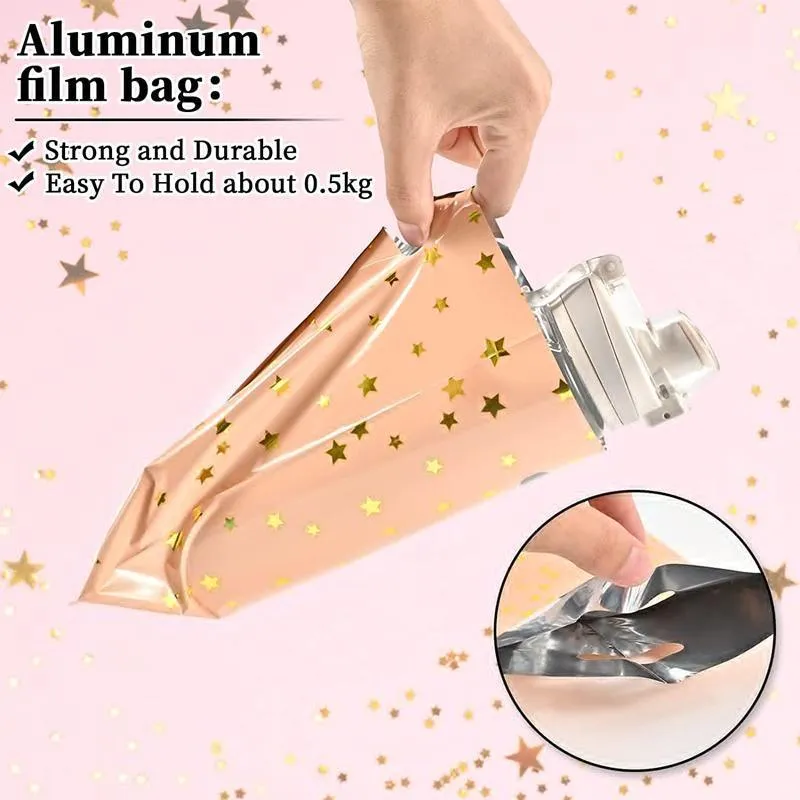 Aluminum Film Gift Bags 100PCS 5Colours Candy Package