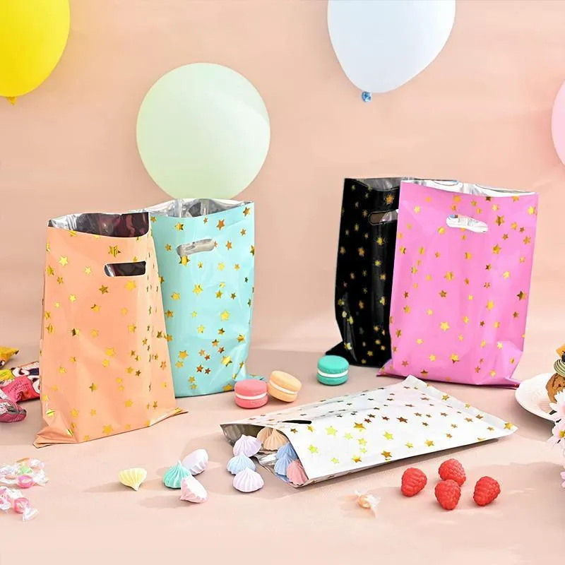 Aluminum Film Gift Bags 100PCS 5Colours Candy Package