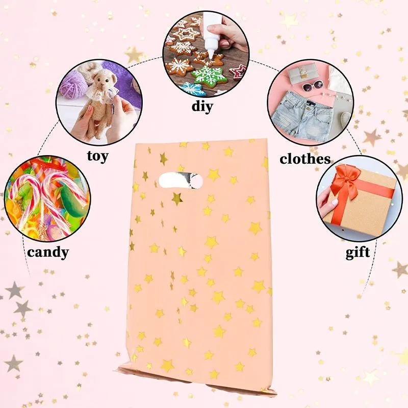 Aluminum Film Gift Bags 100PCS 5Colours Candy Package