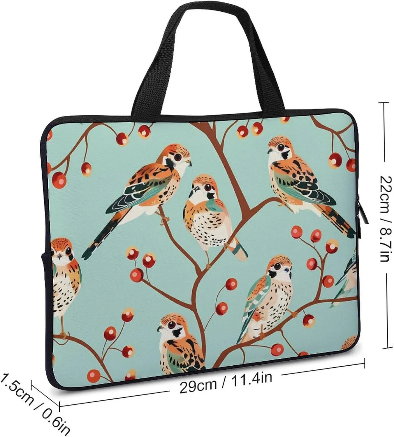 American Kestrel Pattern Laptop Tote Bag Portable Notebook Carrying Case Computer Protective Briefcase