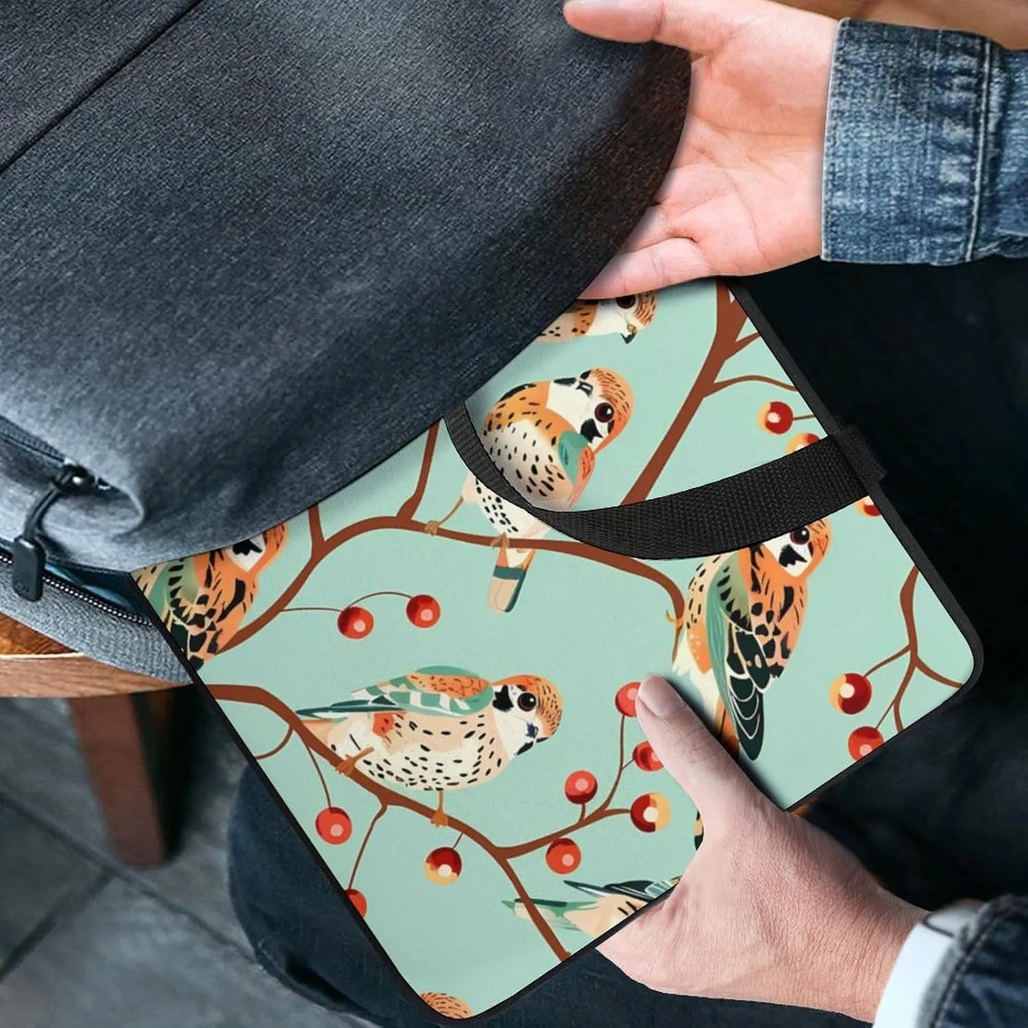 American Kestrel Pattern Laptop Tote Bag Portable Notebook Carrying Case Computer Protective Briefcase