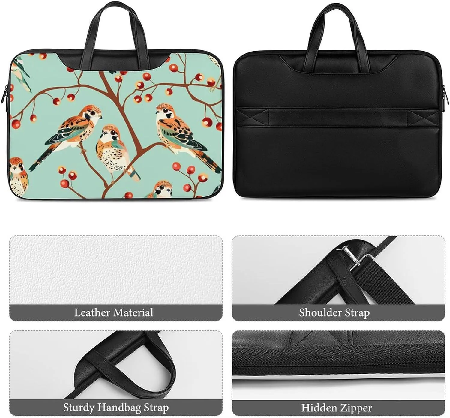 American Kestrel Pattern Laptop Tote Bag Waterproof Computer Carrying Case Business Office Briefcase