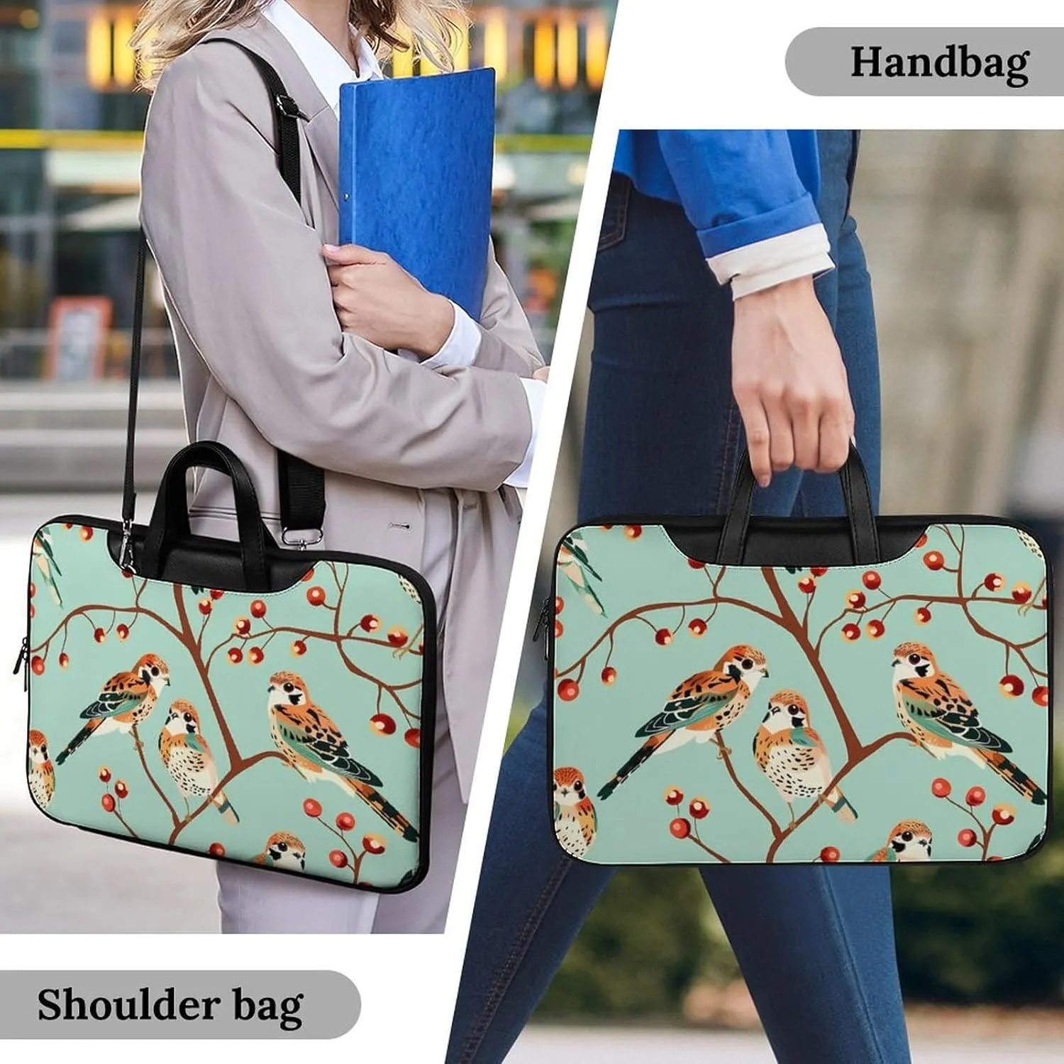 American Kestrel Pattern Laptop Tote Bag Waterproof Computer Carrying Case Business Office Briefcase