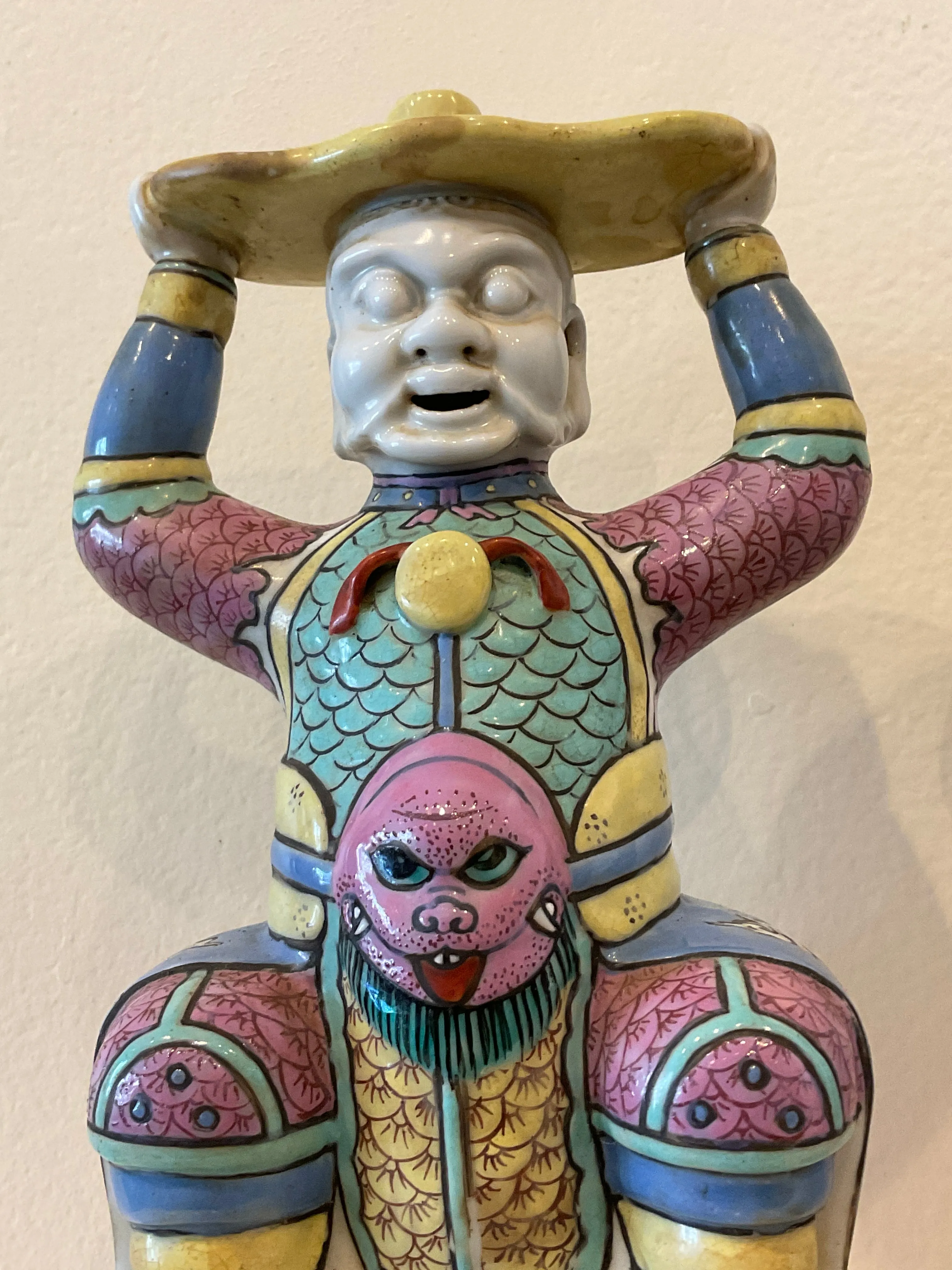 Antique Chinese Figural Incense Holders Qing Period