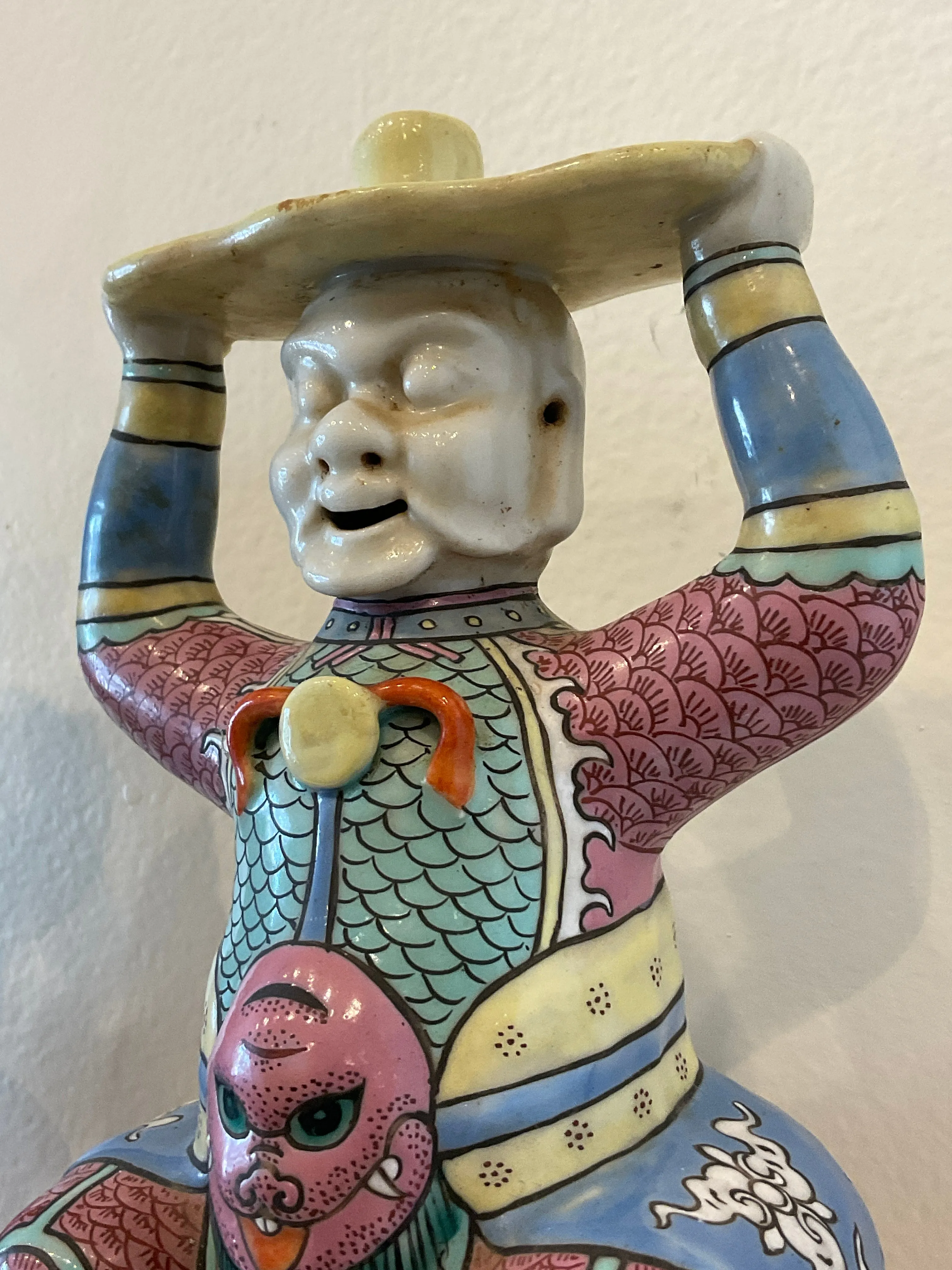 Antique Chinese Figural Incense Holders Qing Period