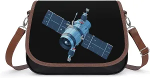 Artificial Satellite Women's Crossbody Bags PU Leather Bag Handbags Mini Shoulder Bag Messenger Bag