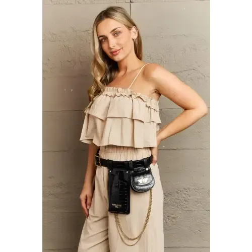Aurelia Belt Bag with Gold Chain