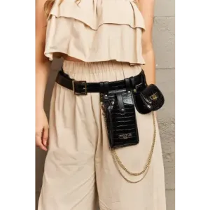 Aurelia Belt Bag with Gold Chain