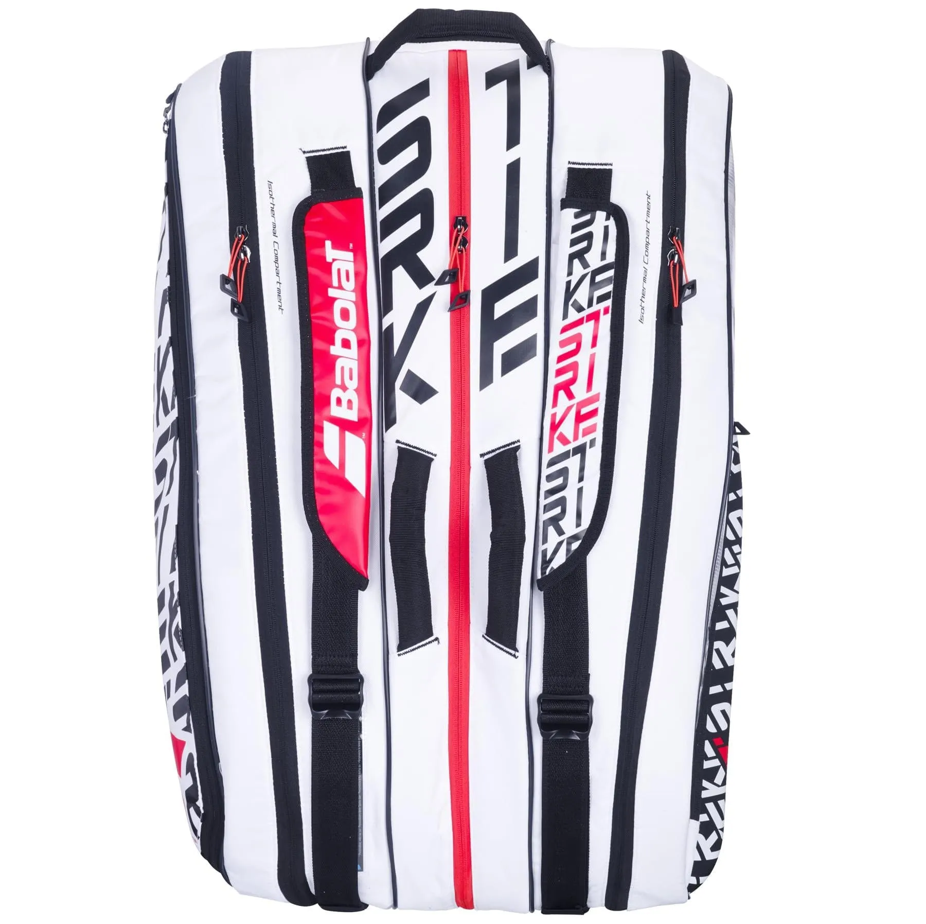 Babolat RH12 Pure Strike 12 Racket Tennis Bag - White / Black / Red