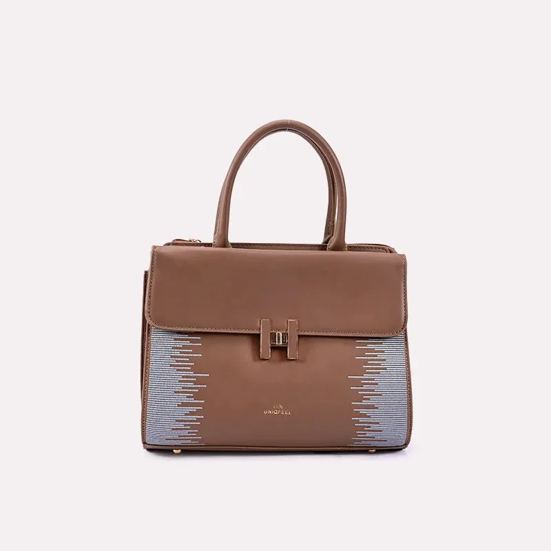 Belen Brown Casual Hand Bags 0331034