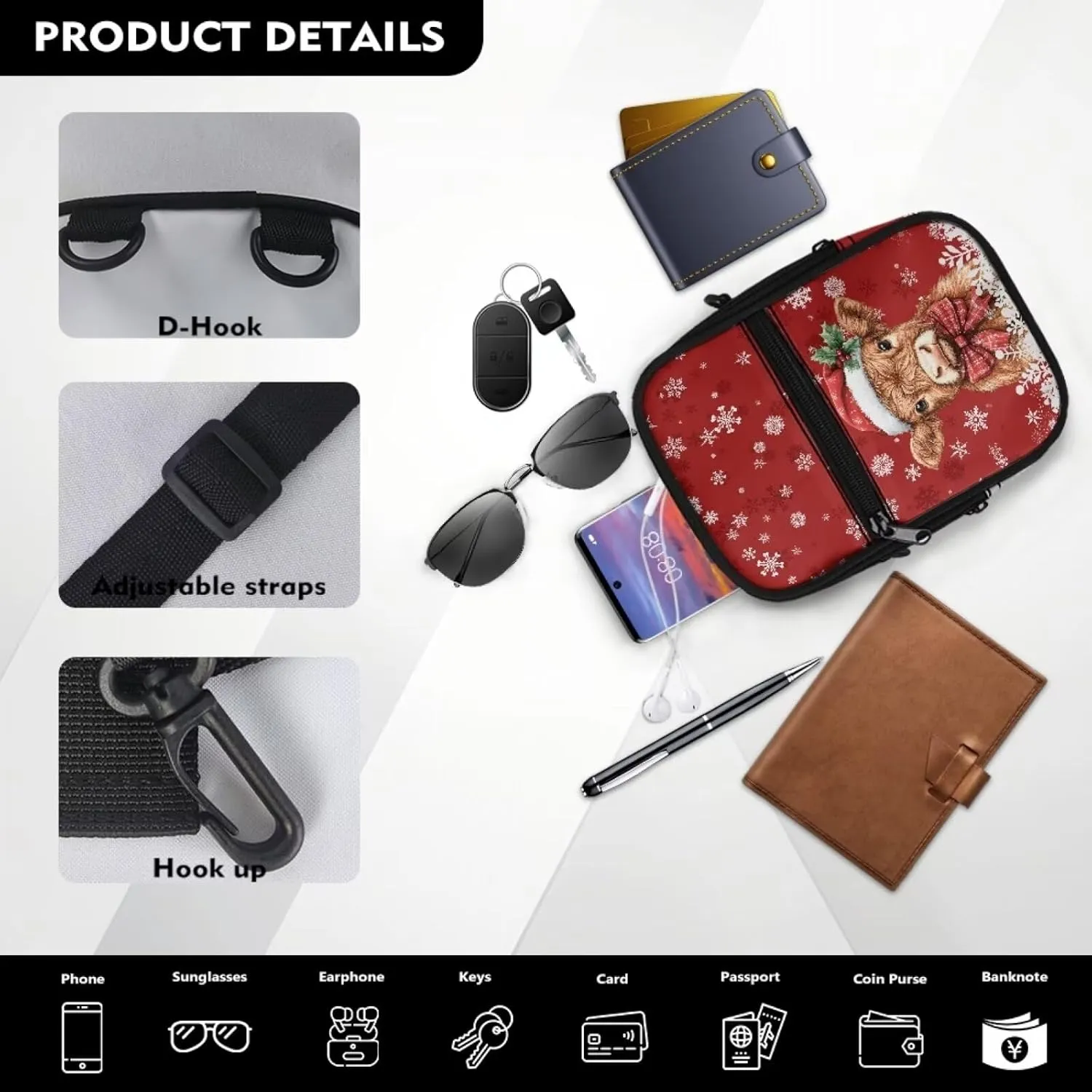 BIGCARJOB Crossbody Purse for Women Trendy Shoulder Handbags Messenger Tote Bags Crossbody Backpack