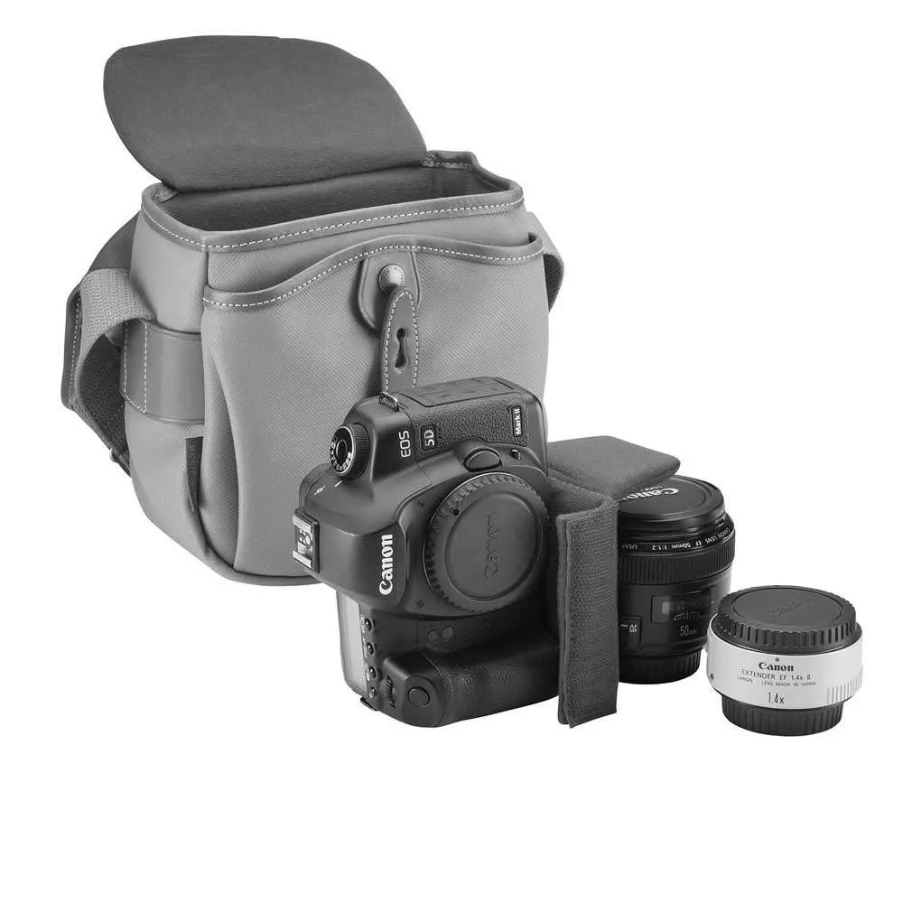 Billingham Hadley Digital Shoulder Bag - Black FibreNyte Black Leather