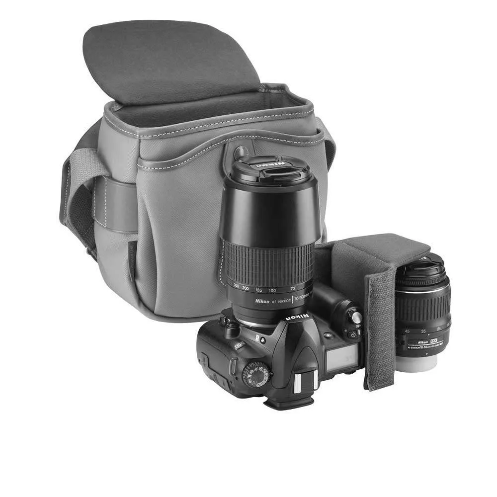 Billingham Hadley Digital Shoulder Bag - Black FibreNyte Black Leather