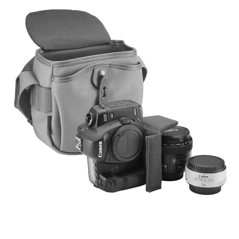 Billingham Hadley Digital Shoulder Bag - Sage FibreNyte Chocolate Leather
