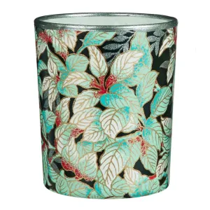 Black Floral Tealight