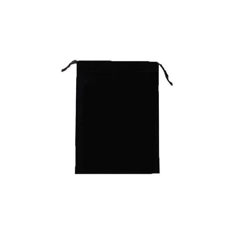 Black Velvet Drawstring Gift Bags 10-100PCS 6Sizes
