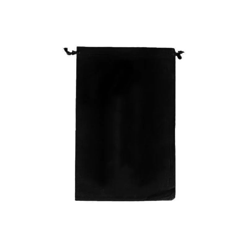 Black Velvet Drawstring Gift Bags 10-100PCS 6Sizes