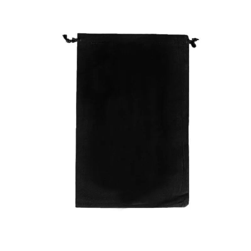 Black Velvet Drawstring Gift Bags 10-100PCS 6Sizes