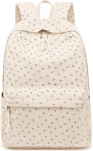 Bluboon Backpack for School Girls Backpack Cute Corduroy Bookbag Kids Backpack Laptop Backpack Gifts for Women