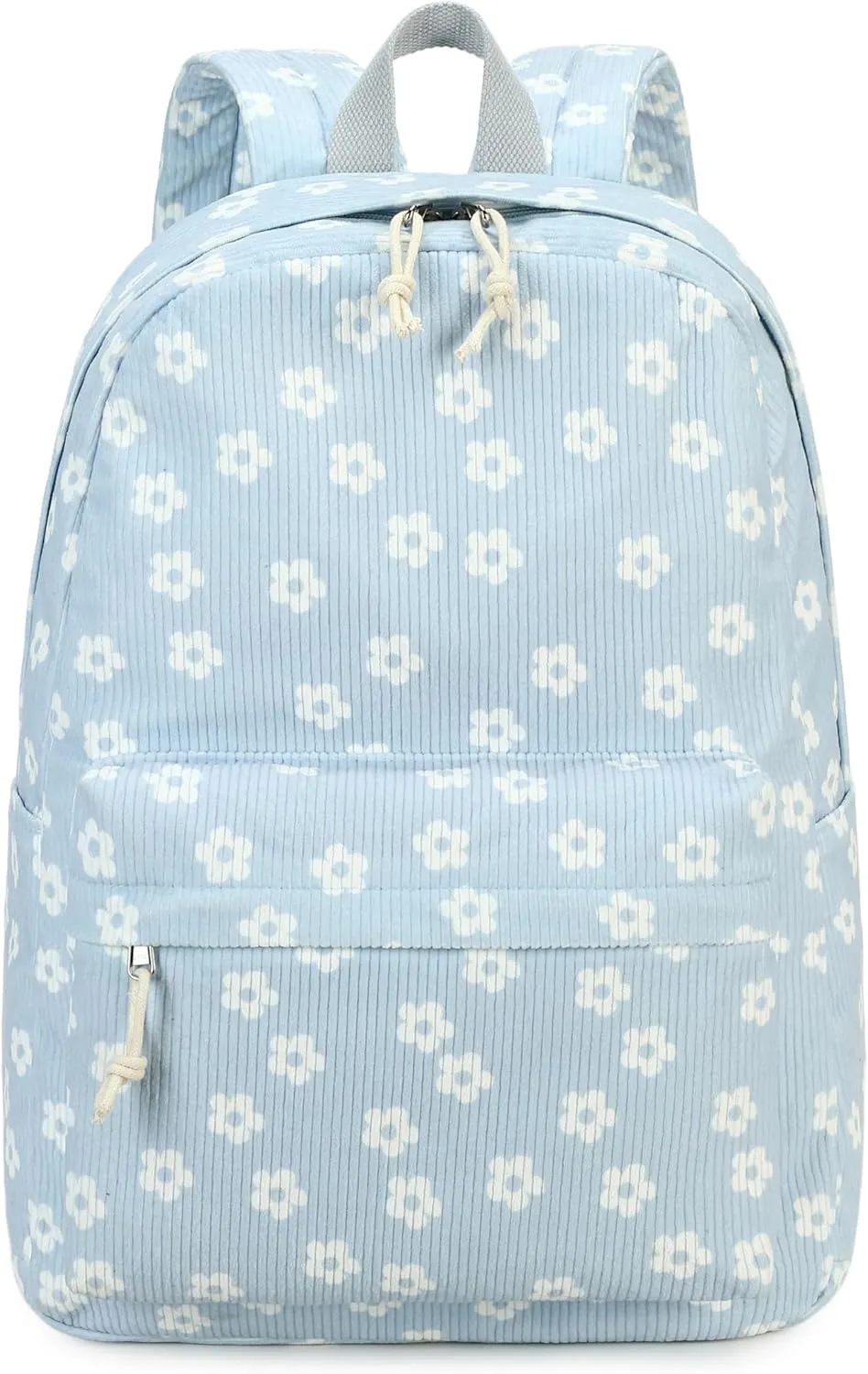 Bluboon Backpack for School Girls Women, Cute Corduroy Laptop Bookbag for Kids Teens, Durable Girls Lightweight Backpack