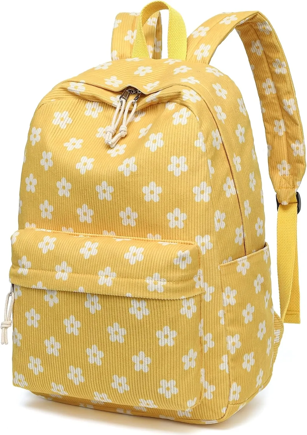 Bluboon Backpack for School Girls Women, Cute Corduroy Laptop Bookbag for Kids Teens