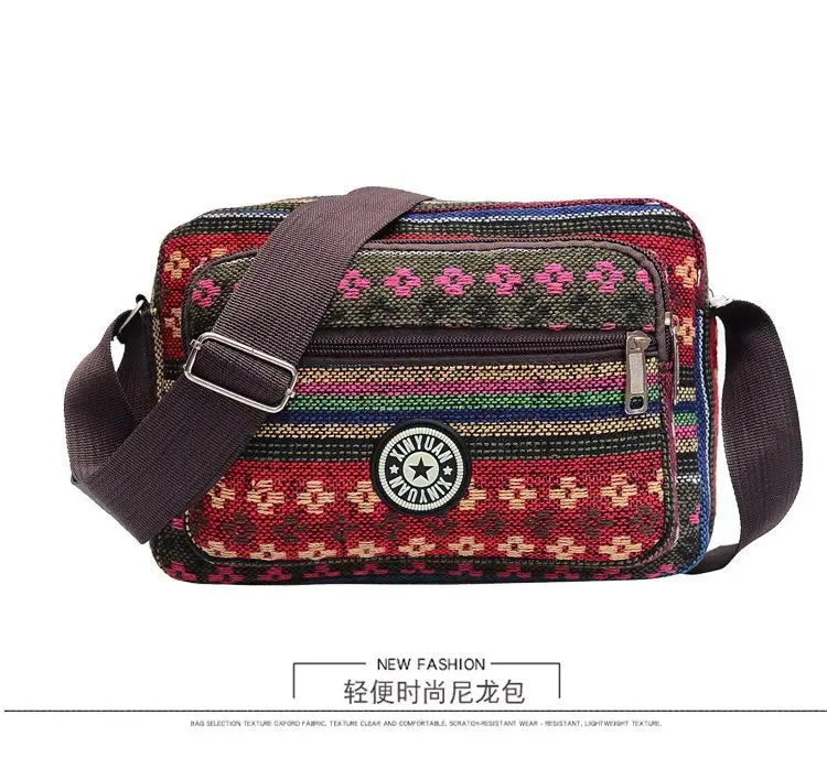 Boho Multi Layer Messenger Bag, Shoulder and Crossbody Bags