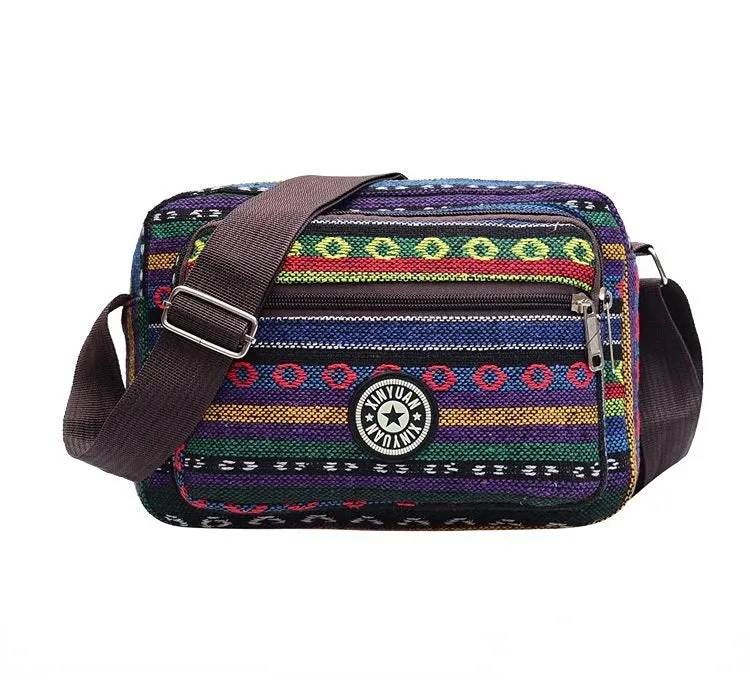 Boho Multi Layer Messenger Bag, Shoulder and Crossbody Bags