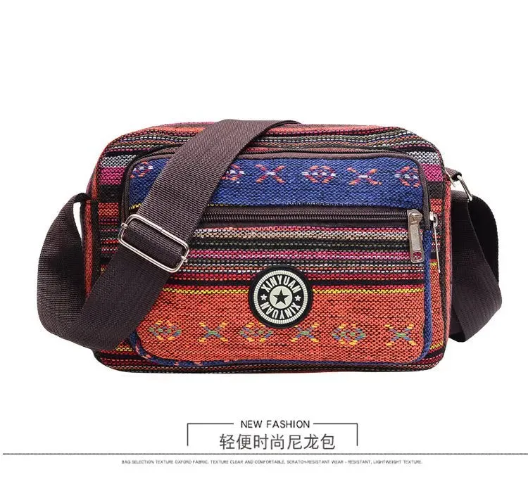Boho Multi Layer Messenger Bag, Shoulder and Crossbody Bags
