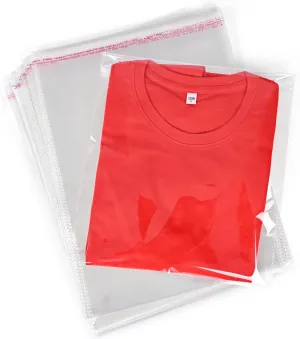 BoxLegend Shirt Bags 11x14 Inches 200 Count Clear Shirt Packaging Bags for Selling Self Sealing for Small Business