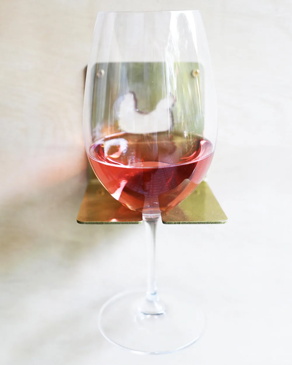 Brass Wall-Mounted Wine Glass Holders