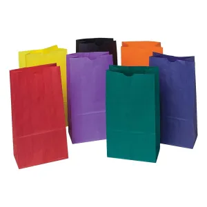 Bright Colored Paper Bags (28 Pack)