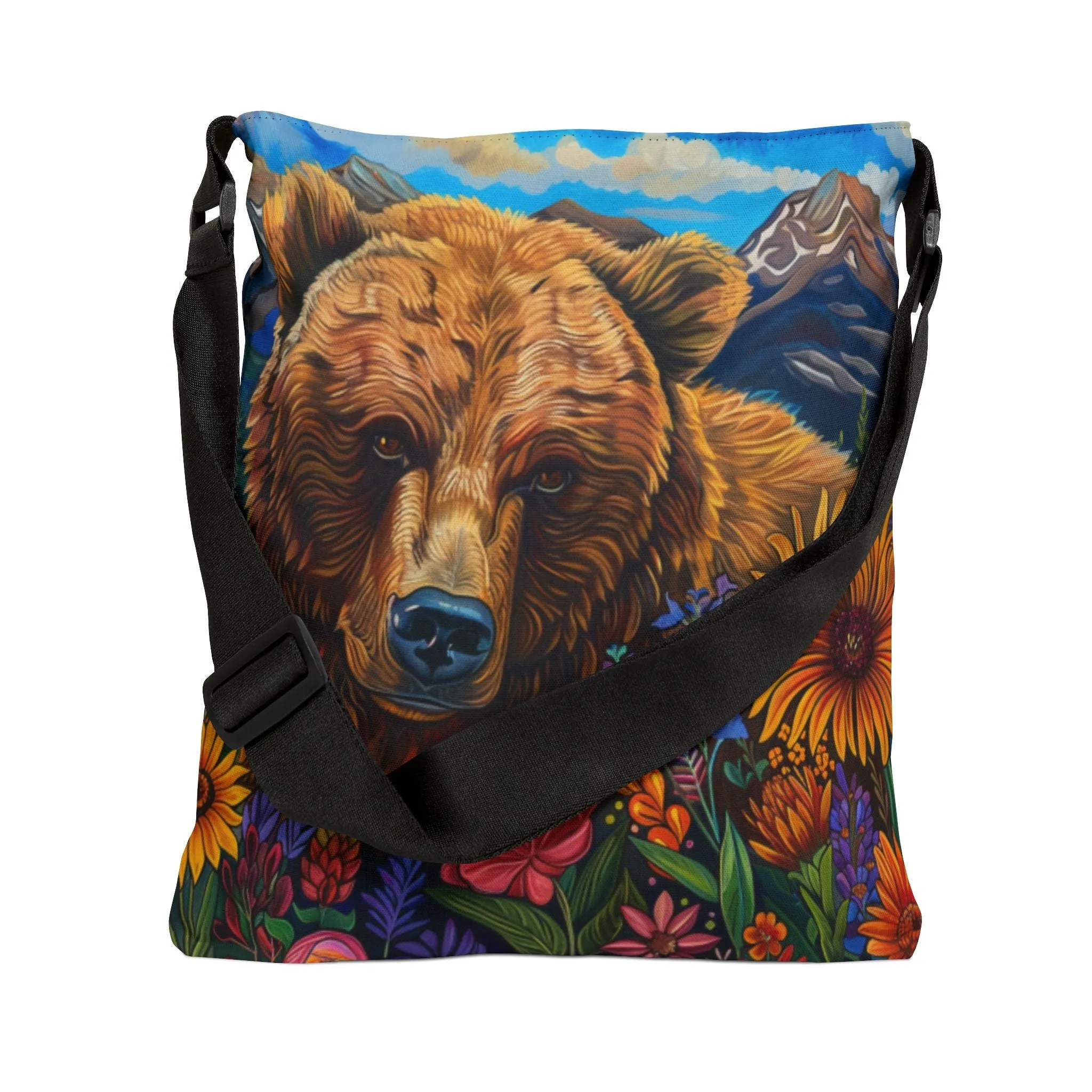 Brown Bear Adjustable Tote Bag
