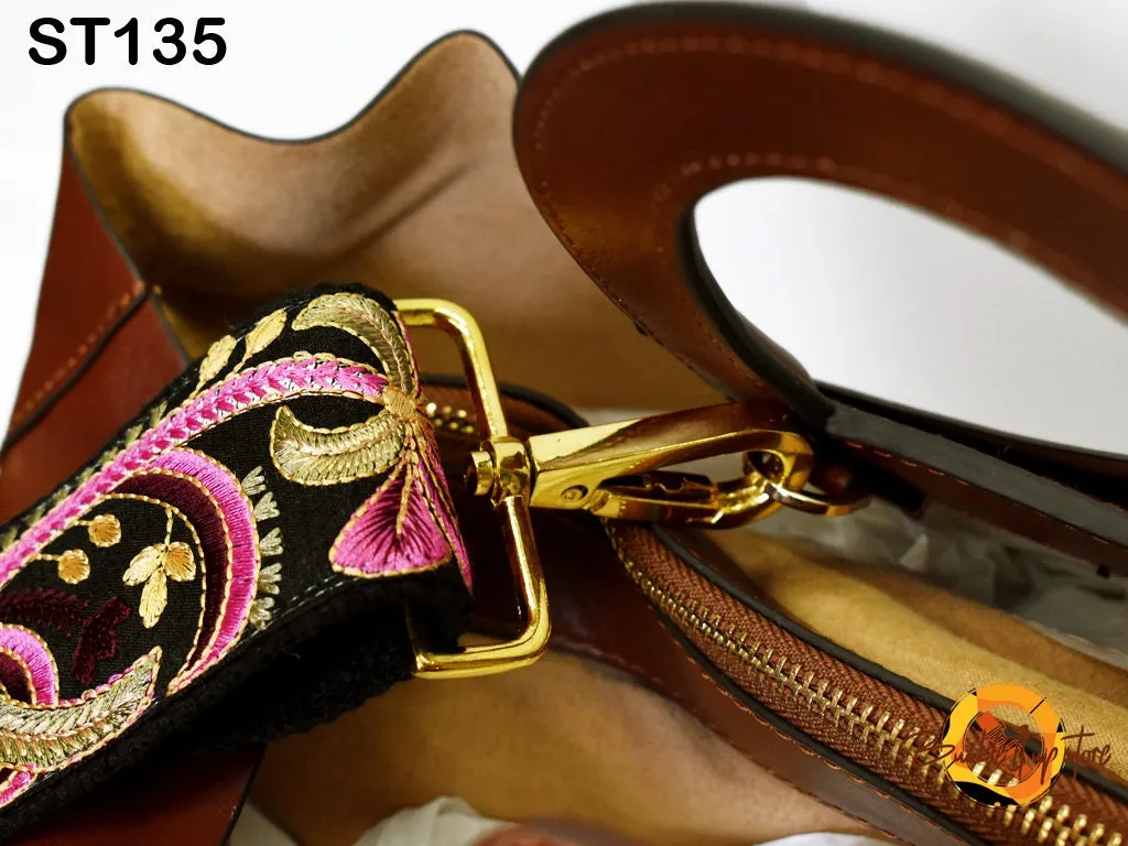 Camera Strap Crossbody Strap for Purses Embroidered Adjustable Handbag Boho Bag Strap Embroidery Replacement Strap Guitar Strap Gift for her