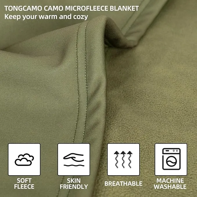 Camo Throw Blanket for Couch Sofa Soft Cozy Blankets Fleece Warm Lightweight Bedding Blanket for Living Room Travel