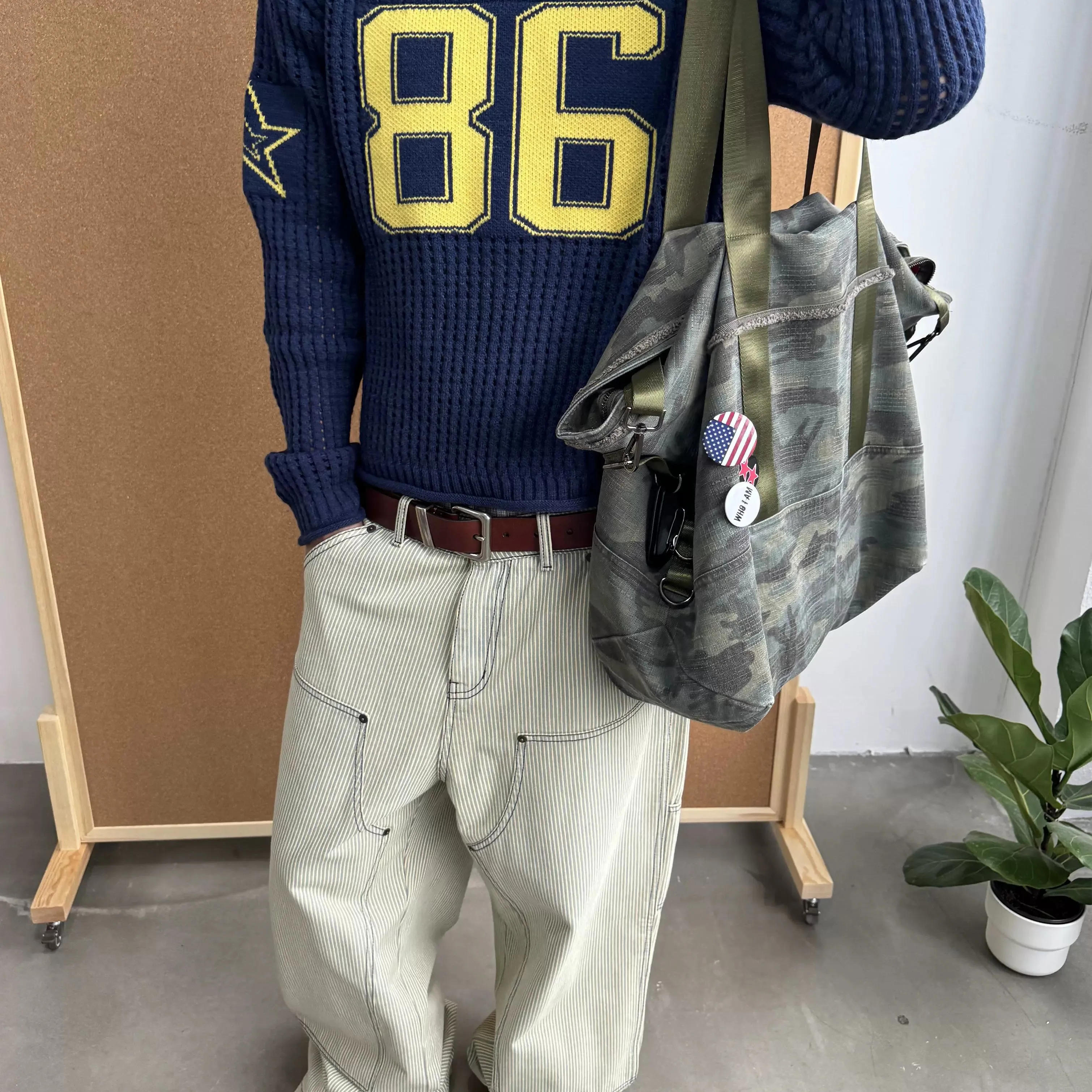 Camouflage Crossbody Tote