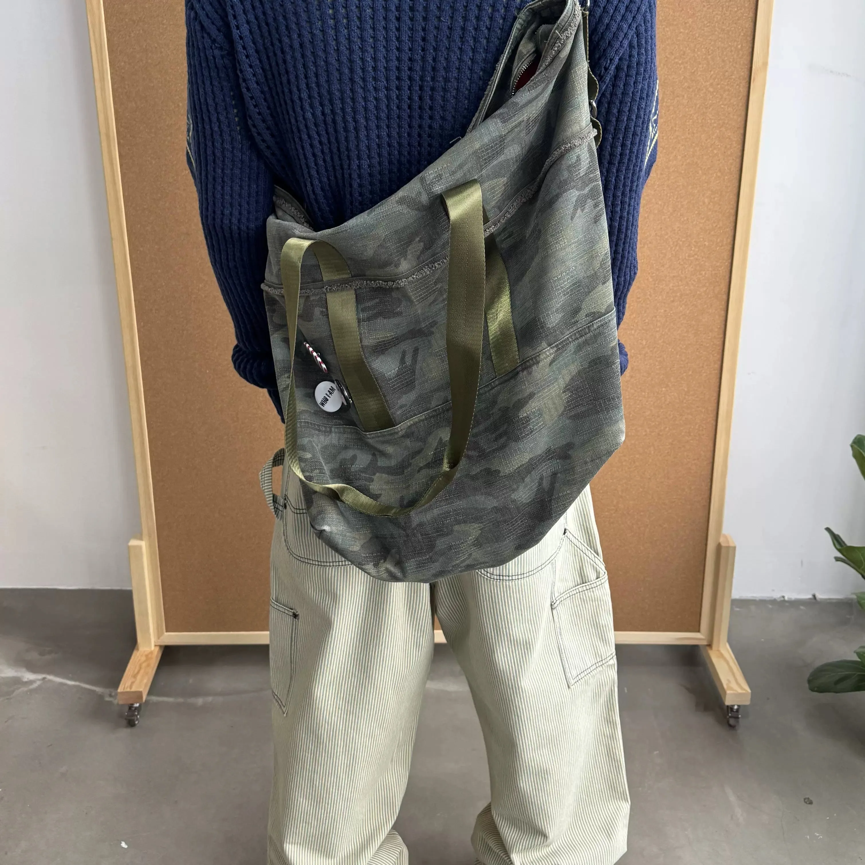 Camouflage Crossbody Tote