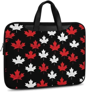 Canada Flag Maple Laptop Tote Bag Waterproof Computer Carrying Case Business Office Briefcase