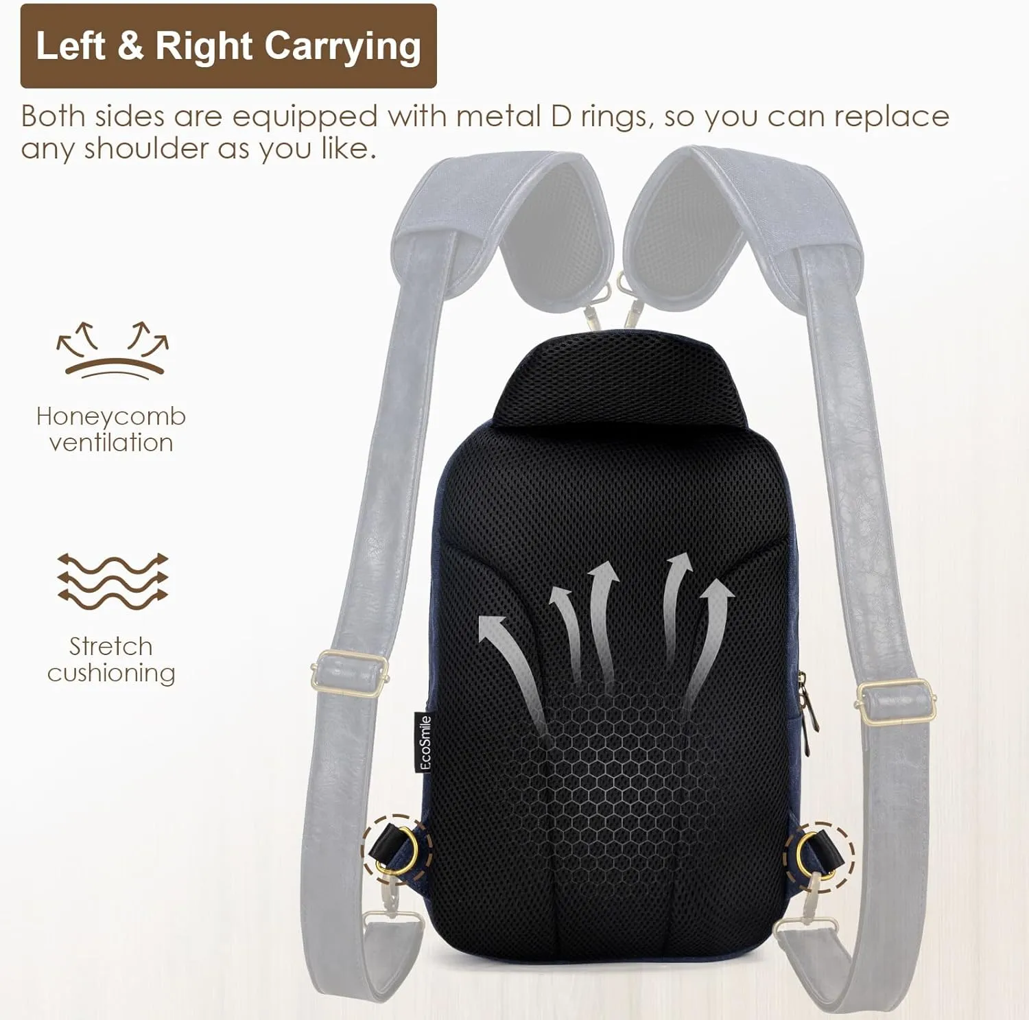 Canvas Messenger Bag Sling Bag Crossbody Shoulder Bag for Men Women Travel Work Satchel Bags