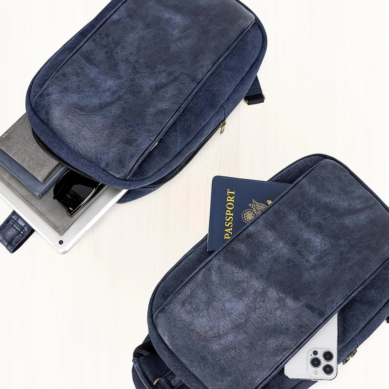 Canvas Messenger Bag Sling Bag Crossbody Shoulder Bag for Men Women Travel Work Satchel Bags