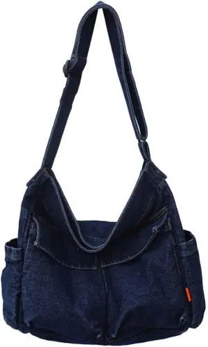 Canvas Messenger Vintage Bag Letter Pattern Crossbody Bag Emo Goth Shoulder Satchels Y2K Harajuku Bag Grunge Handbag