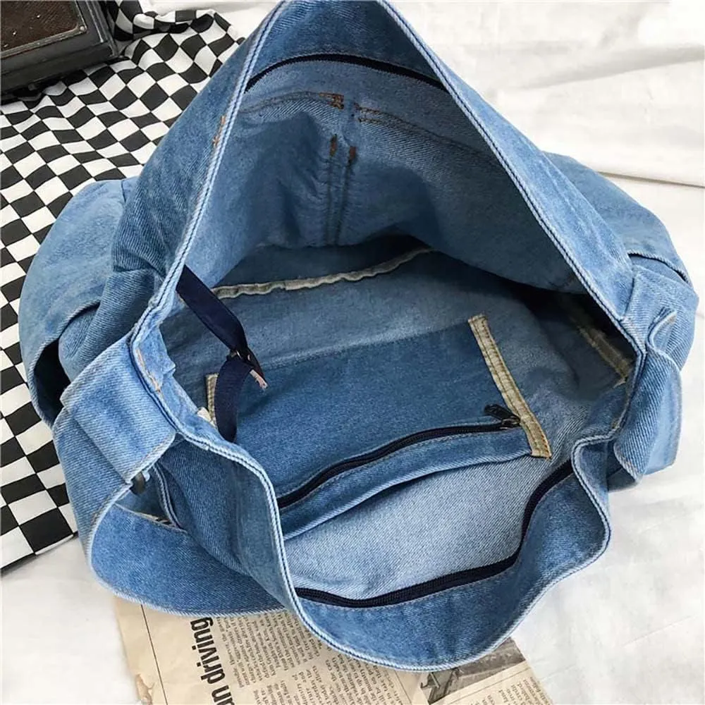 Canvas Messenger Vintage Bag Letter Pattern Crossbody Bag Emo Goth Shoulder Satchels Y2K Harajuku Bag Grunge Handbag
