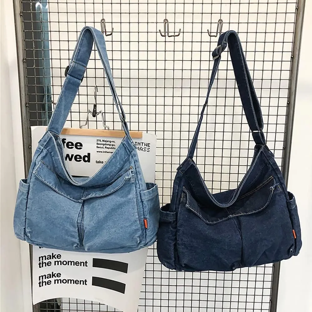 Canvas Messenger Vintage Bag Letter Pattern Crossbody Bag Emo Goth Shoulder Satchels Y2K Harajuku Bag Grunge Handbag