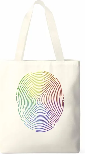 Canvas Tote Bag, Abstract Fingerprint Graffiti Aesthetic Canvas Tote Handbags for Women Shoulder Bag